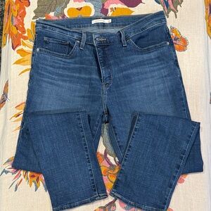 Levi's 314 Dark Blue Shaping Straight Women’s Jeans